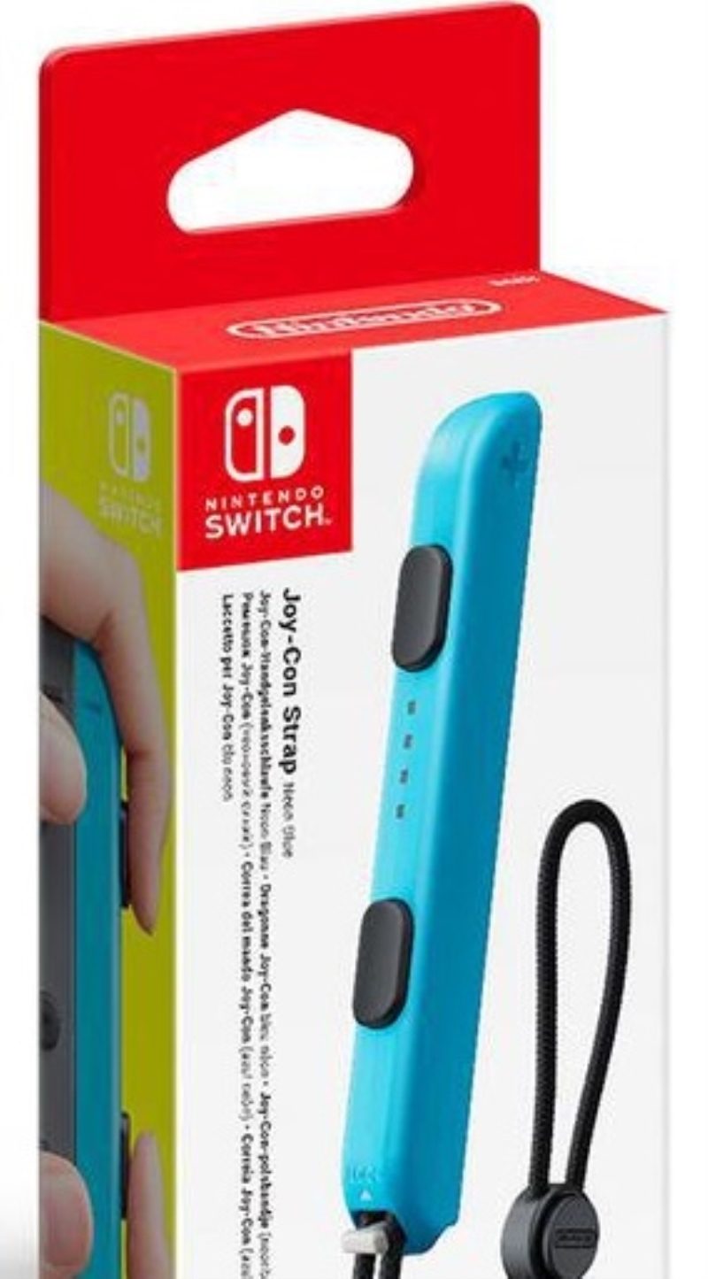 NINTENDO Laccetto per controller Joy-Con per Nintendo Switch blu